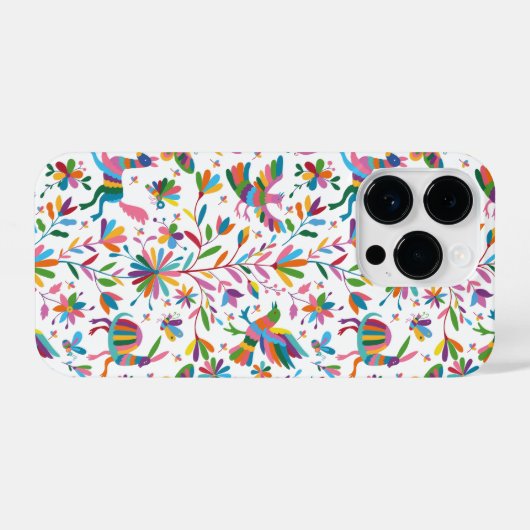 Mexicaanse Otomi Style Bright Pattern iPhone Hoesje (Achterkant horizontaal)
