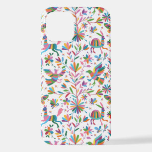 Mexicaanse Otomi Style Bright Pattern iPhone 12 Hoesje