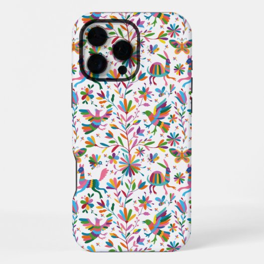 Mexicaanse Otomi Style Bright Pattern iPhone Hoesje (Achterkant)