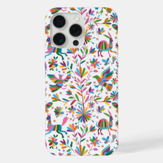 Mexicaanse Otomi Style Bright Pattern iPhone 15 Pro Max Case