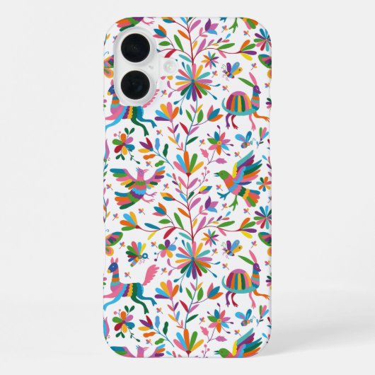 Mexicaanse Otomi Style Bright Pattern iPhone Hoesje (Achterkant)