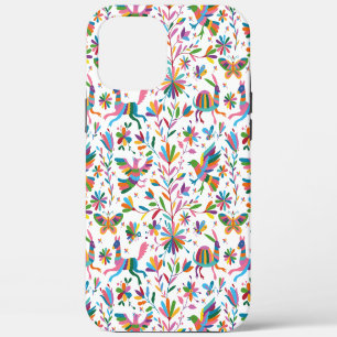Mexicaanse Otomi Style Bright Pattern iPhone 12 Pro Max Hoesje