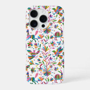 Mexicaanse Otomi Style Bright Pattern iPhone 16 Pro Hoesje