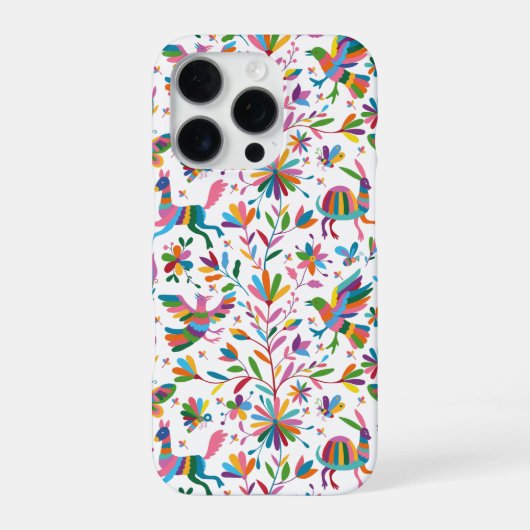 Mexicaanse Otomi Style Bright Pattern iPhone Hoesje (Achterkant)
