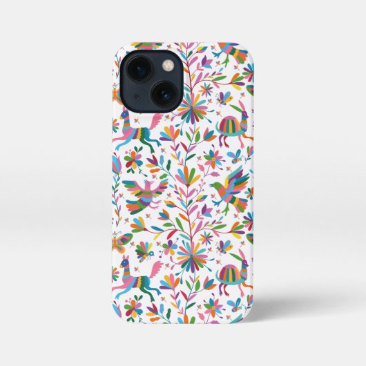 Mexicaanse Otomi Style Bright Pattern iPhone Hoesje (Achterkant)