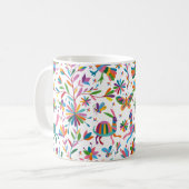 Mexicaanse Otomi Style Bright Pattern Koffiemok (Voorkant links)