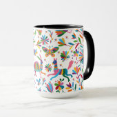 Mexicaanse Otomi Style Bright Pattern Mok (Voorkant rechts)