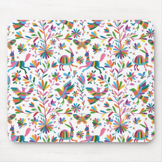 Mexicaanse Otomi Style Bright Pattern Muismat (Voorkant)