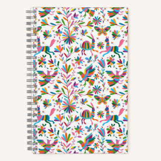 Mexicaanse Otomi Style Bright Pattern Notitieboek