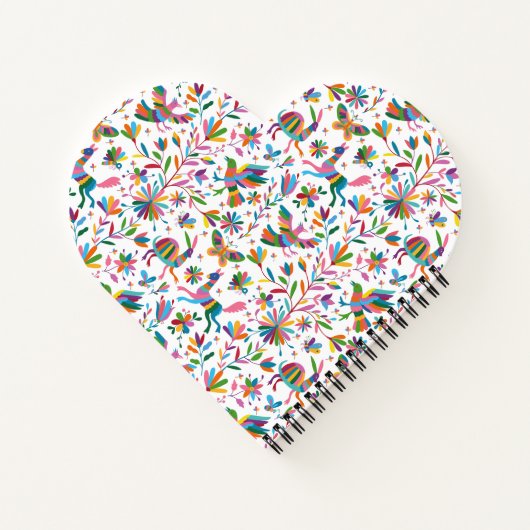Mexicaanse Otomi Style Bright Pattern Notitieboek (Achterkant)