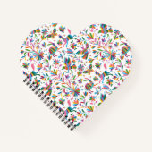 Mexicaanse Otomi Style Bright Pattern Notitieboek (Voorkant)