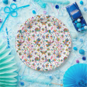 Mexicaanse Otomi Style Bright Pattern Papieren Bordje (Feest)