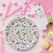 Mexicaanse Otomi Style Bright Pattern Papieren Bordje (Feest)