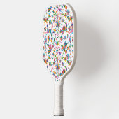 Mexicaanse Otomi Style Bright Pattern Pickleball Paddle (Links)