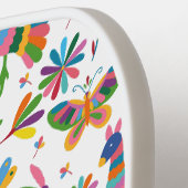 Mexicaanse Otomi Style Bright Pattern Pickleball Paddle (Links Detail)
