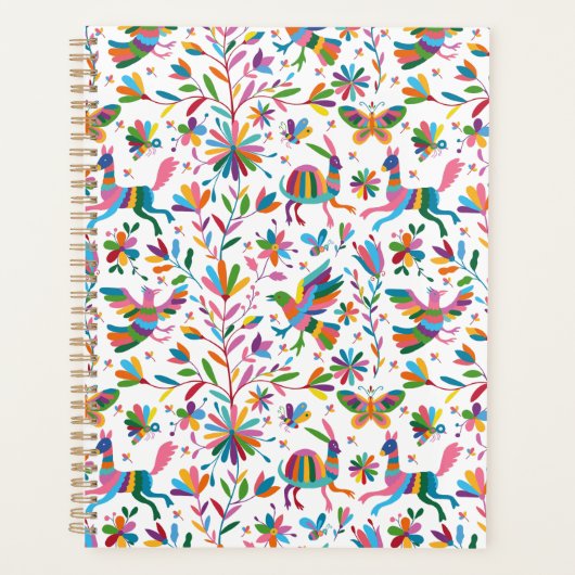 Mexicaanse Otomi Style Bright Pattern Planner (Voorkant)