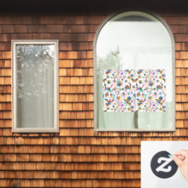 Mexicaanse Otomi Style Bright Pattern Raamsticker