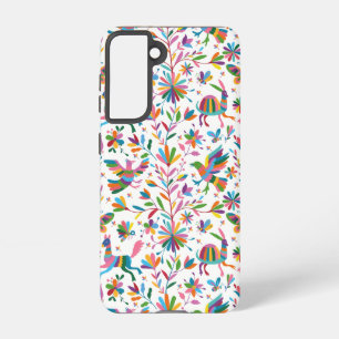 Mexicaanse Otomi Style Bright Pattern Samsung Galaxy Hoesje