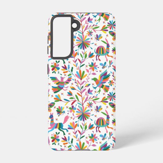 Mexicaanse Otomi Style Bright Pattern Samsung Galaxy Hoesje (Achterkant)
