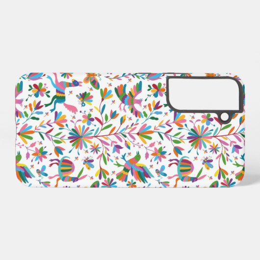 Mexicaanse Otomi Style Bright Pattern Samsung Galaxy Hoesje (Achterkant horizontaal)