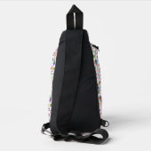Mexicaanse Otomi Style Bright Pattern Sling Bag (Achterkant)
