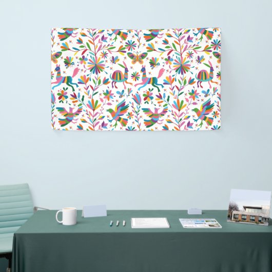 Mexicaanse Otomi Style Bright Pattern Spandoek (Beurs)