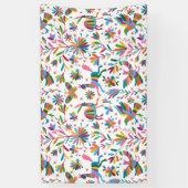Mexicaanse Otomi Style Bright Pattern Spandoek (Verticaal)