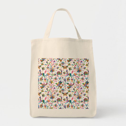 Mexicaanse Otomi Style Bright Pattern Tote Bag (Voorkant)