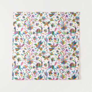 Mexicaanse Otomi Style Bright Pattern Wandkleed