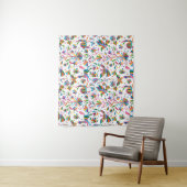 Mexicaanse Otomi Style Bright Pattern Wandkleed (In situ)