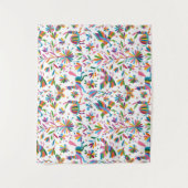 Mexicaanse Otomi Style Bright Pattern Wandkleed (Voorkant)