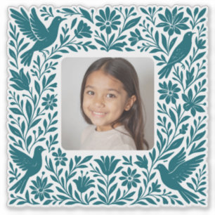 Mexicaanse Otomí Tenango Talavera met foto Sticker