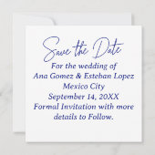 Mexicaanse Otomí Tenango Talavera Save the Date Kaart (Achterkant)