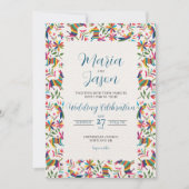 Mexicaanse Otomi Tenangos Kleurrijke Folk Art brui Kaart (Voorkant)