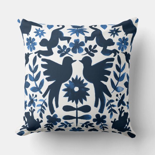 Mexicaanse otomi Wedding Ring Bearer Pillow - mari Kussen (Voorkant)