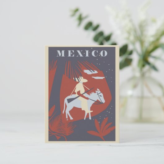  Mexicaanse palmboomreis Briefkaart (Staand voorkant)