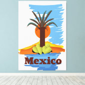  mexicaanse palmcartoon canvas afdruk (Insitu (Houten vloer))