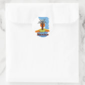  mexicaanse palmcartoon T-Shirt Ronde Sticker (Tas)