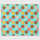 Mexicaanse Pan Dulce Conchas Cadeaupapier (Vlak)