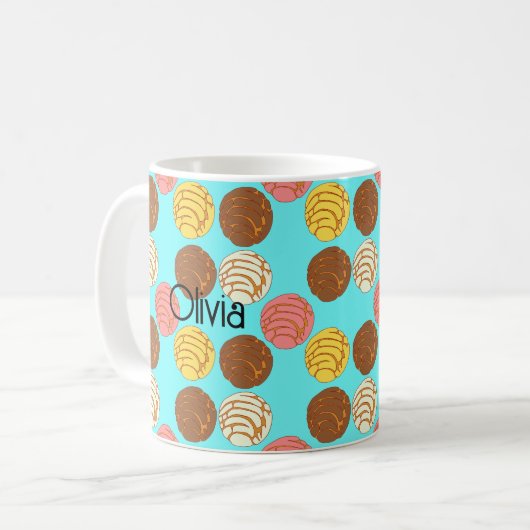 Mexicaanse Pan Dulce Conchas Koffiemok (Voorkant links)