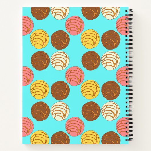 Mexicaanse Pan Dulce Conchas Notitieboek (Achterkant)