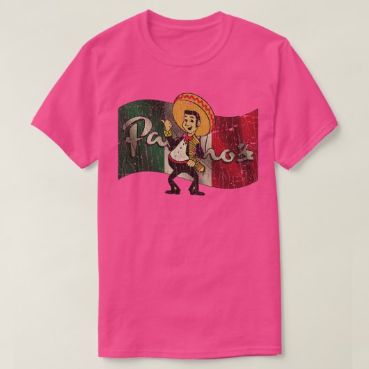 Mexicaanse panchos alles wat je kunt eten in 1958  t-shirt (Design voorkant)