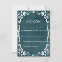 Mexicaanse Papel Picado Huwelijksreactiekaart RSVP Kaartje