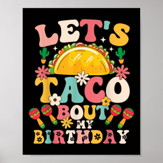 Mexicaanse partij Cinco de Mayo laat Taco over mij Poster (Voorkant)