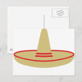 mexicaanse partij sombrero briefkaart (Voorkant / Achterkant)