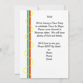 Mexicaanse partijuitnodiging met slapende Mexicaan Kaart (Achterkant)