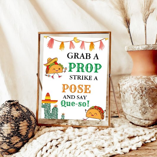 Mexicaanse Party Fiesta Photo Booth Baby shower Poster
