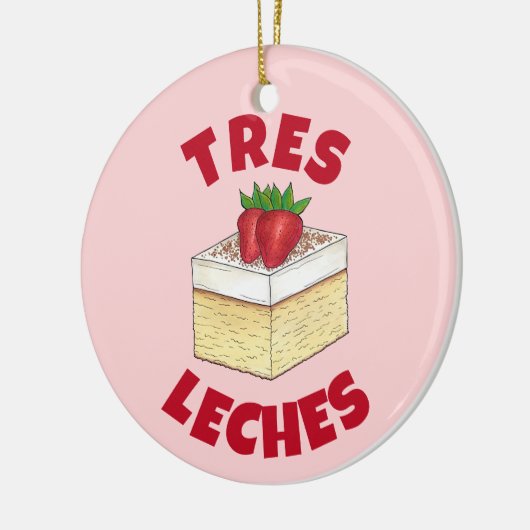 Mexicaanse Pastel de Tres Leches Taart Baking Dess Keramisch Ornament (Links)