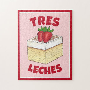 Mexicaanse Pastel de Tres Leches Taart Baking Dess Legpuzzel