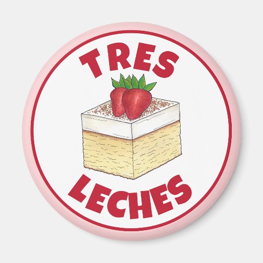 Mexicaanse Pastel de Tres Leches Taart Baking Dess Magneet (Voorkant)